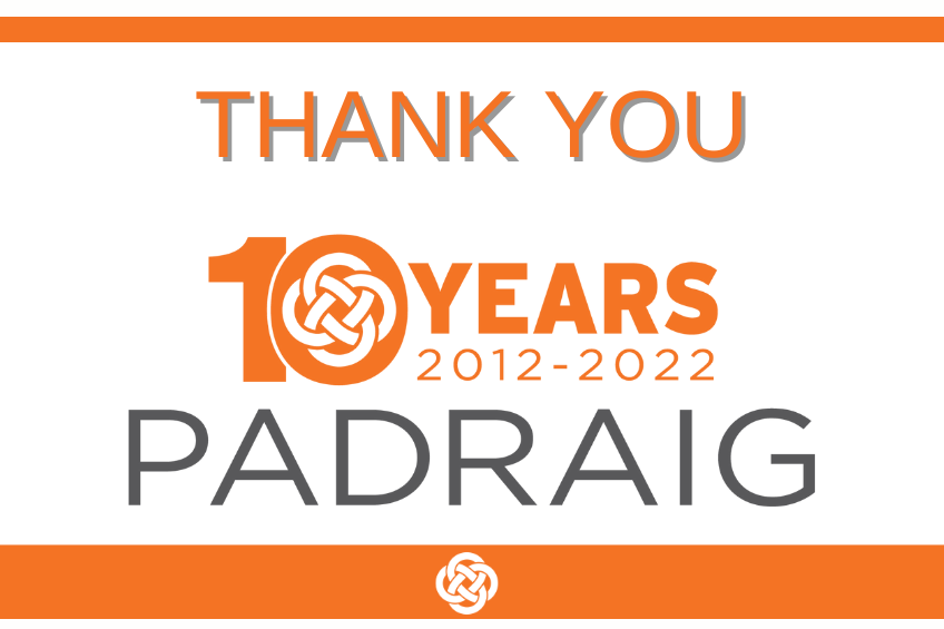 Padraig Inc. 10 Years of Leadership Development